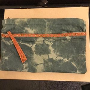 Anthropologie Studded Jean Clutch